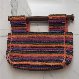 ANTONIO MELANI Multicolor Beaded Tote